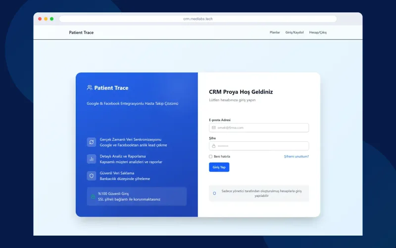 CRM sa integracijom potencijalnih klijenata slika projekta